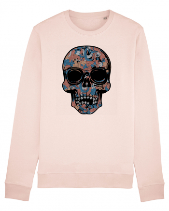 Vintage Flower Skull Candy Pink