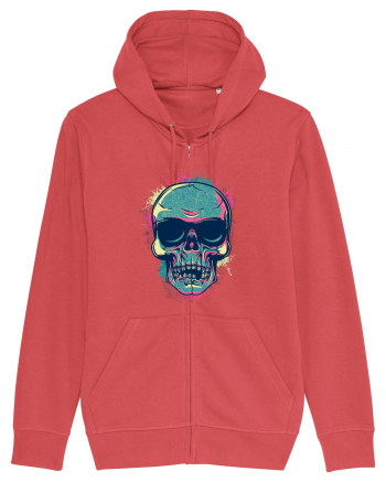 Graffiti Flower Skull Carmine Red