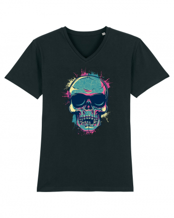 Graffiti Flower Skull Black