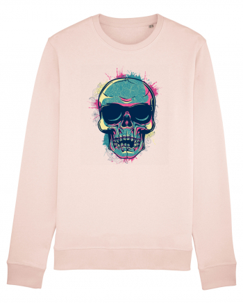 Graffiti Flower Skull Candy Pink