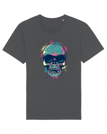 Graffiti Flower Skull Anthracite