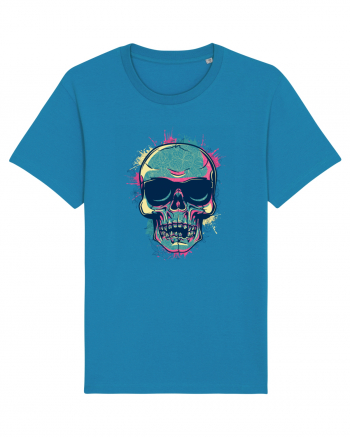 Graffiti Flower Skull Azur