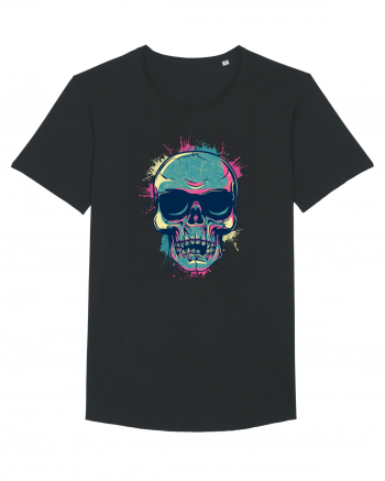 Graffiti Flower Skull Black