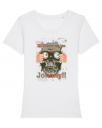 Here's Johnny!! Tricou mânecă scurtă guler larg fitted Damă Expresser