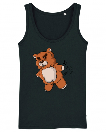 Mad teddy bear Black