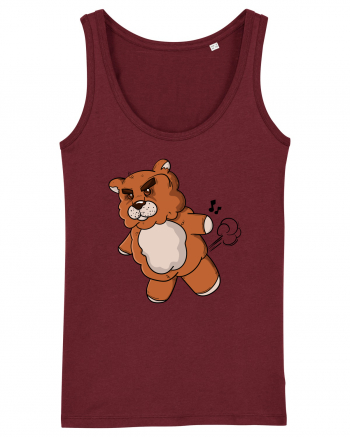 Mad teddy bear Burgundy