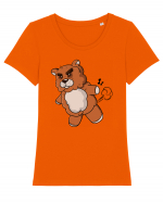 Mad teddy bear Tricou mânecă scurtă guler larg fitted Damă Expresser