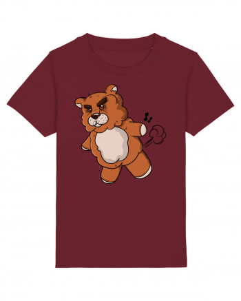 Mad teddy bear Burgundy