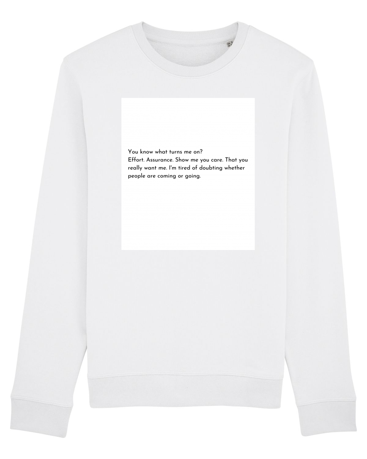 Bluză mânecă lungă Unisex Rise White