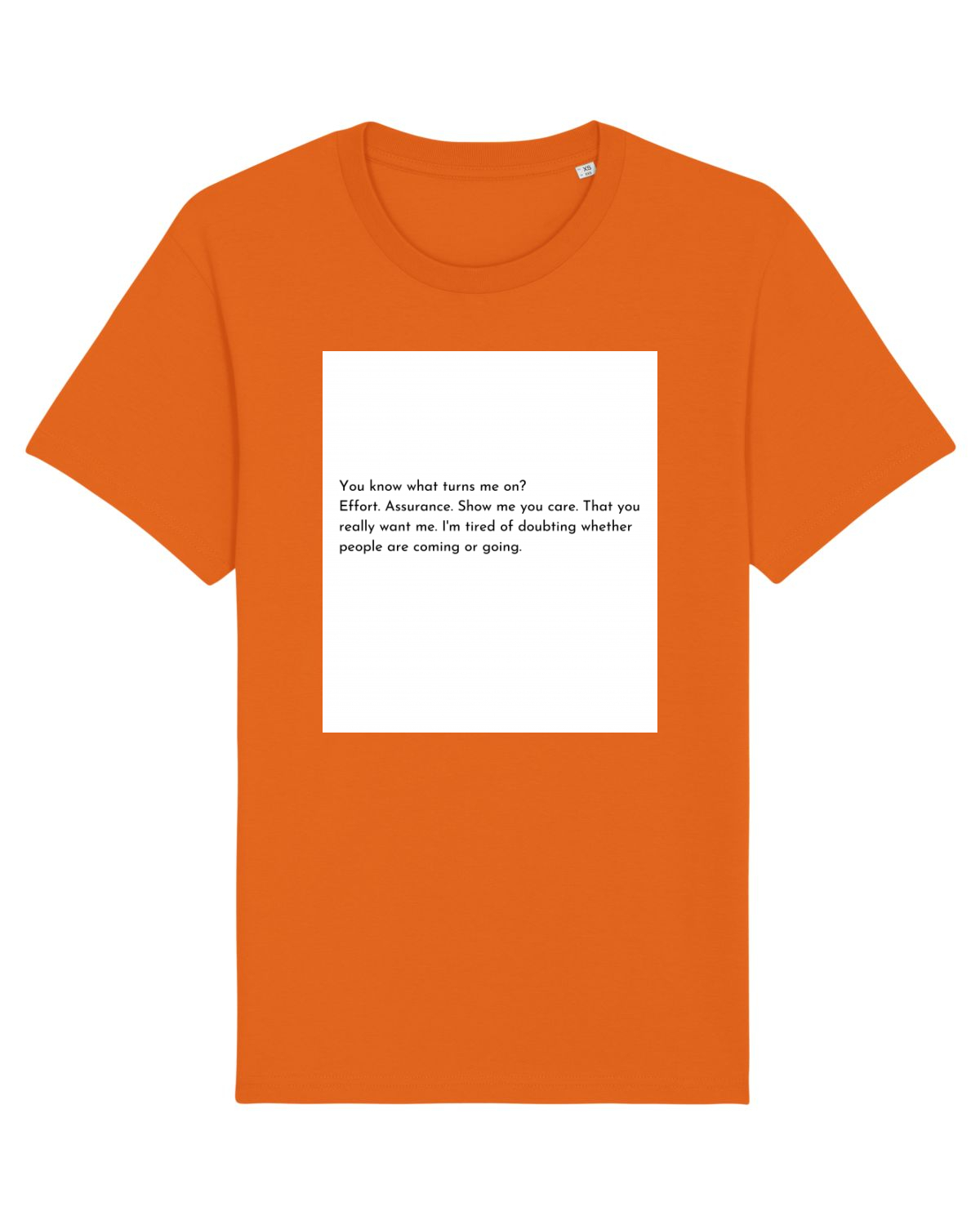 Tricou mânecă scurtă Unisex Rocker Bright Orange