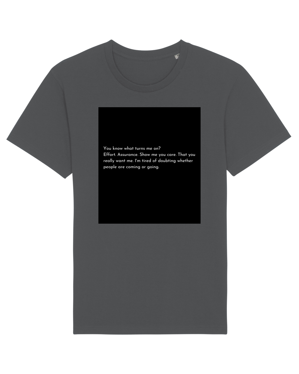 Tricou mânecă scurtă Unisex Rocker Anthracite