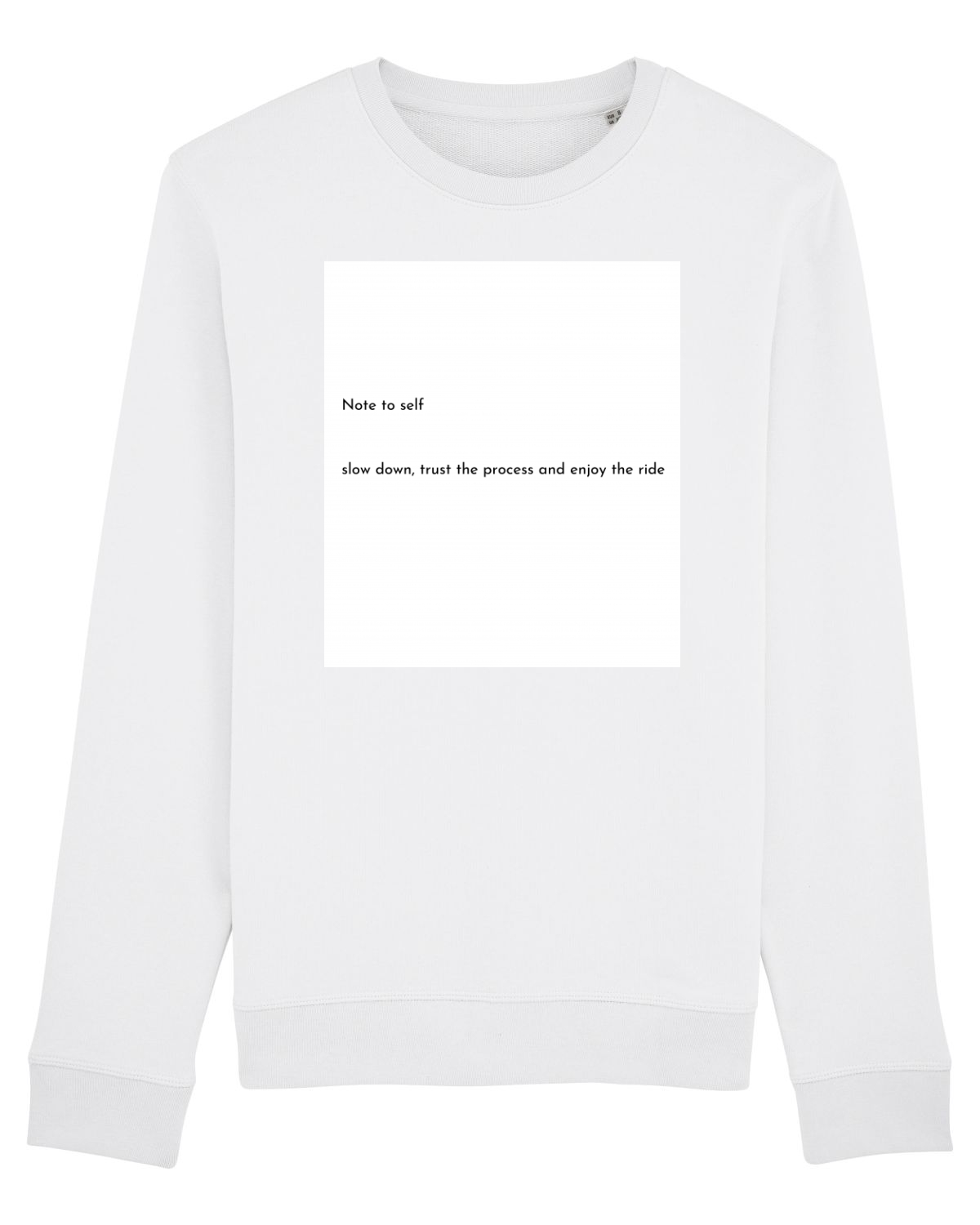 Bluză mânecă lungă Unisex Rise White