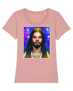 isus la disco Tricou mânecă scurtă guler larg fitted Damă Expresser