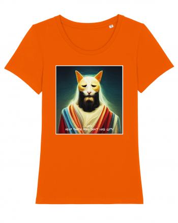 cats lover Bright Orange