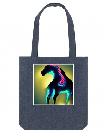 abstract horse Midnight Blue