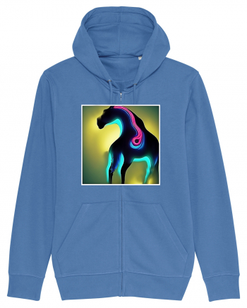 abstract horse Bright Blue