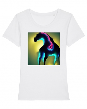 abstract horse White