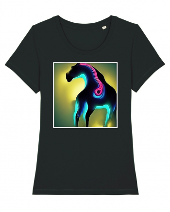 abstract horse Black