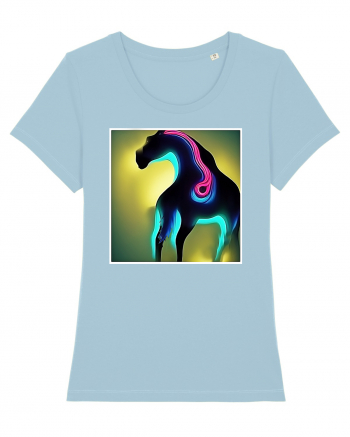 abstract horse Sky Blue