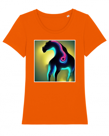 abstract horse Bright Orange