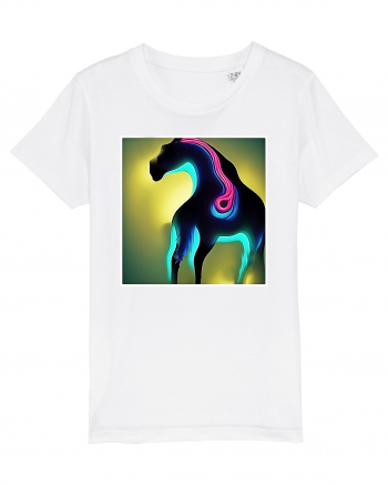 abstract horse White