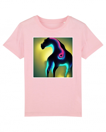 abstract horse Cotton Pink