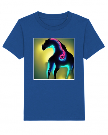 abstract horse Majorelle Blue