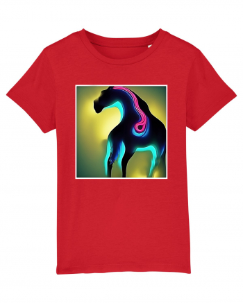 abstract horse Red