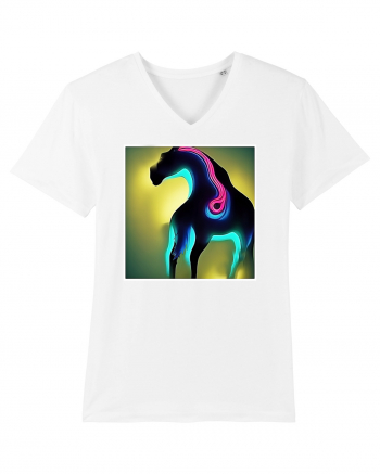 abstract horse White