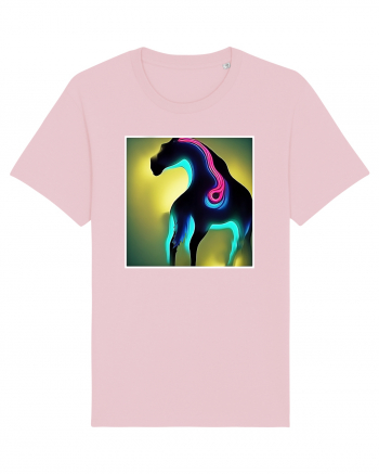 abstract horse Cotton Pink