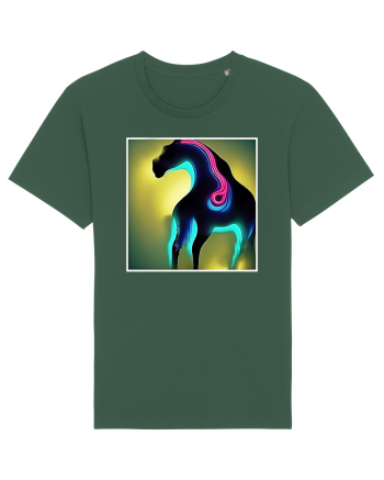 abstract horse Bottle Green