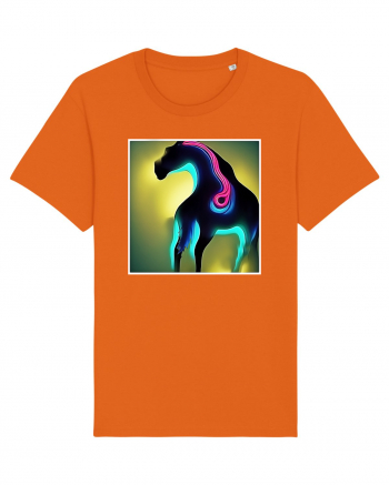 abstract horse Bright Orange