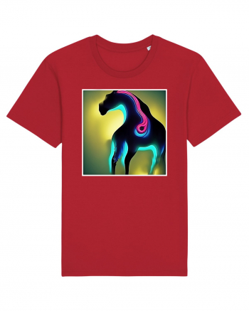 abstract horse Red