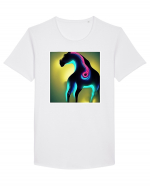 abstract horse Tricou mânecă scurtă guler larg Bărbat Skater