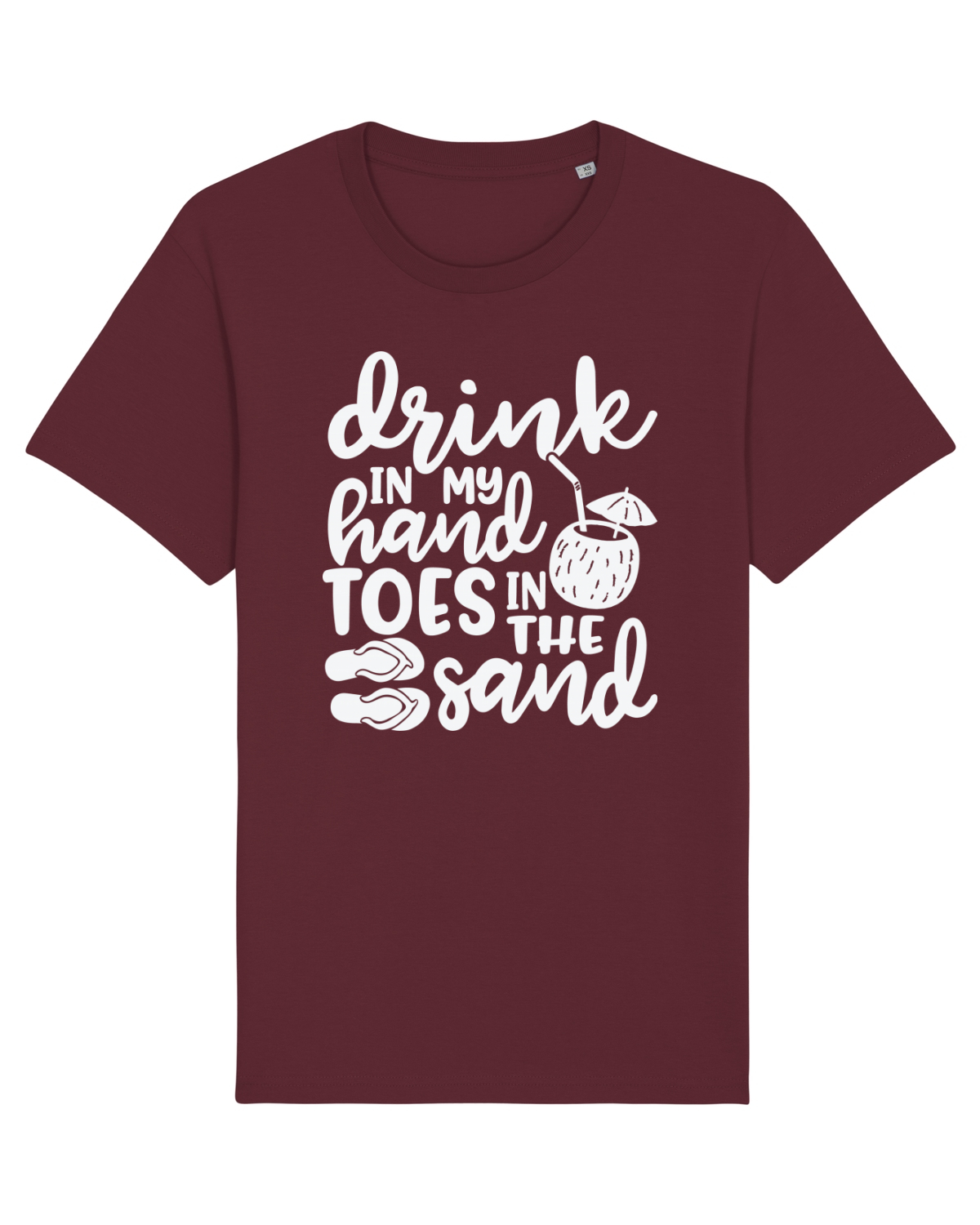 Tricou mânecă scurtă Unisex Rocker Burgundy