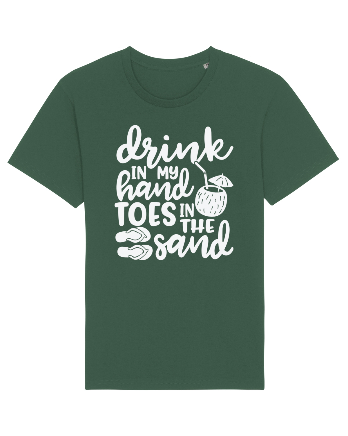 Tricou mânecă scurtă Unisex Rocker Bottle Green