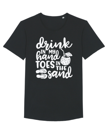 Drink in my hand toes in the sand Black
