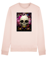 skull flowers Bluză mânecă lungă Unisex Rise