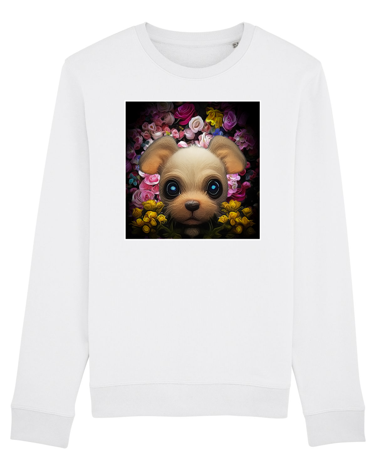 Bluză mânecă lungă Unisex Rise White