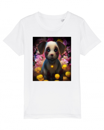 very cute dog White