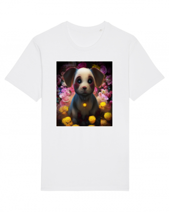 very cute dog White