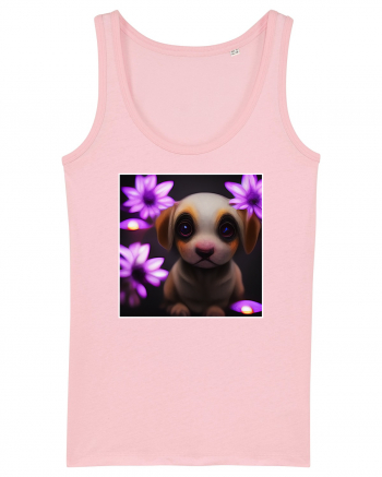 cute puppy Cotton Pink