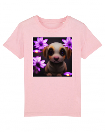 cute puppy Cotton Pink