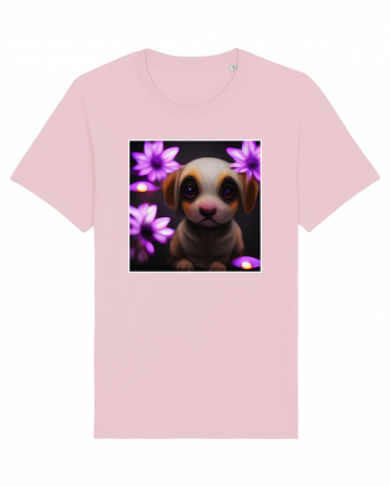 cute puppy Cotton Pink