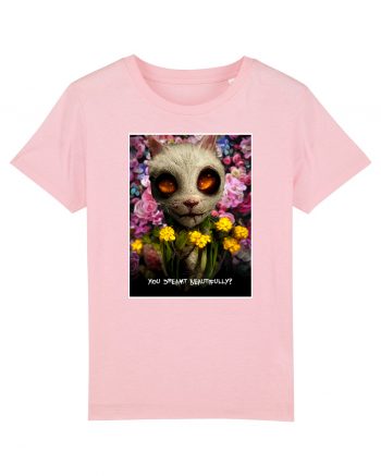 scary cat Cotton Pink