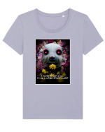 dog in garden Tricou mânecă scurtă guler larg fitted Damă Expresser