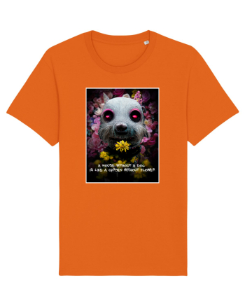 dog in garden Bright Orange