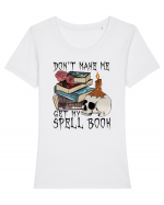 Don't Make Me Get My Spell Book Tricou mânecă scurtă guler larg fitted Damă Expresser