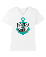 Happy & Salty Tricou mânecă scurtă guler V Bărbat Presenter