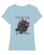 Thinking of You Tricou mânecă scurtă guler larg fitted Damă Expresser